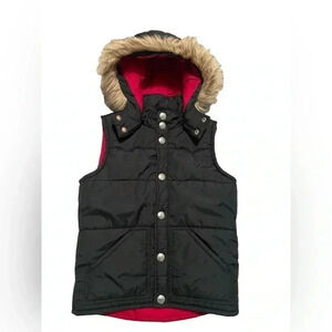 True Religion Women's Black Puffer Vest Size XS